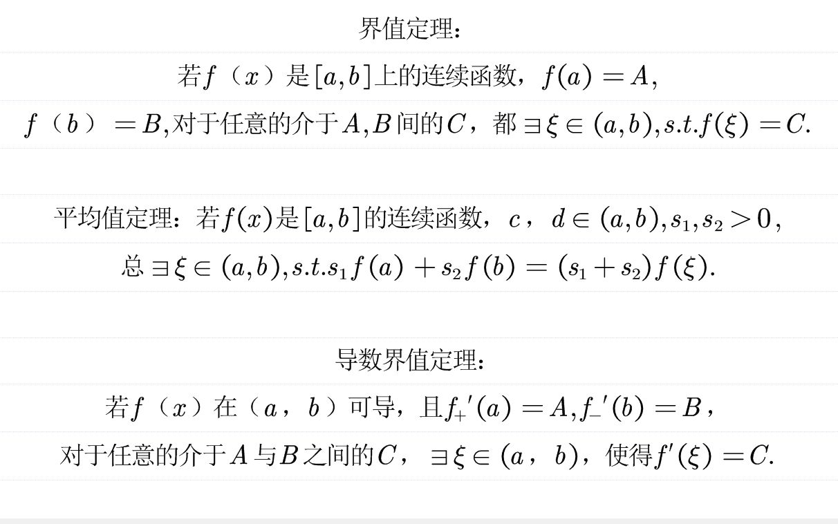 【高等数学】界值定理与平均值定理以及导数界值定理(达布定理)哔哩哔哩bilibili