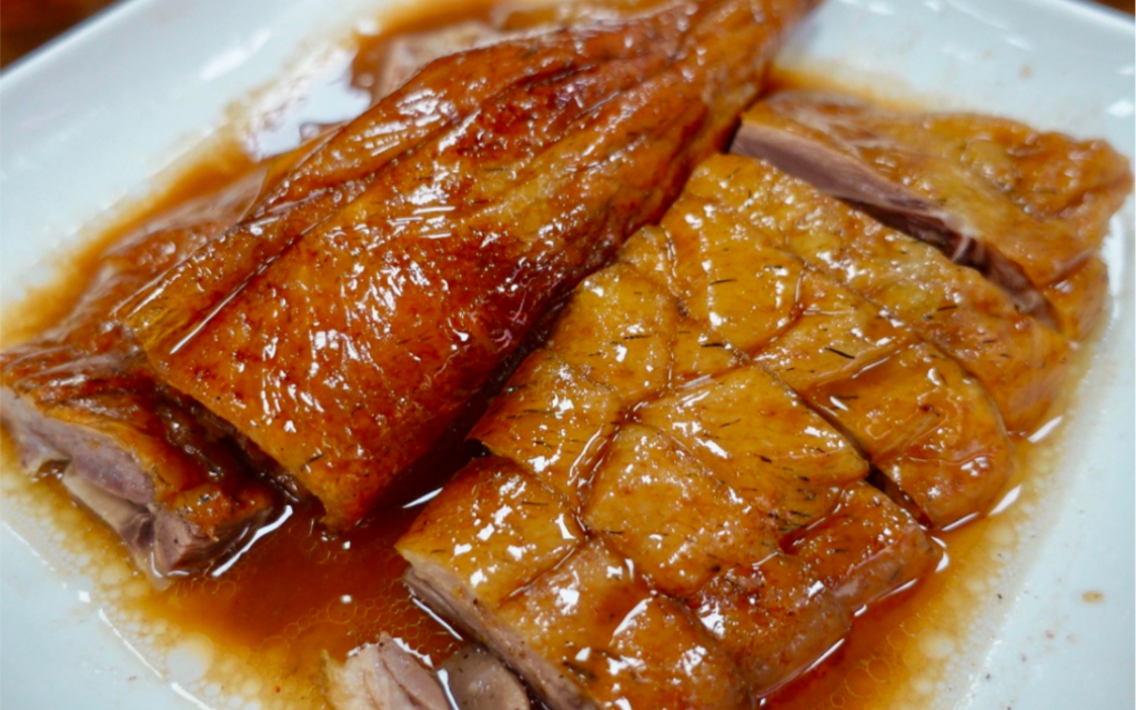 爆油肥烧鹅脆皮五花肉广式叉烧拯救没胃口干饭视频