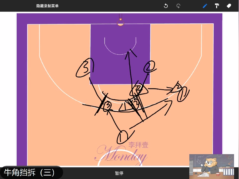 3v3牛角挡拆(三)