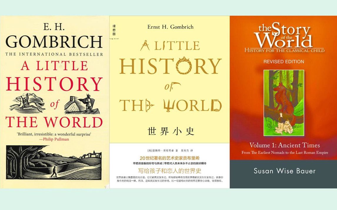 [图]分享几本孩子在读的历史普及书，能读英文原版的最好，the little history of the world,the story of the world