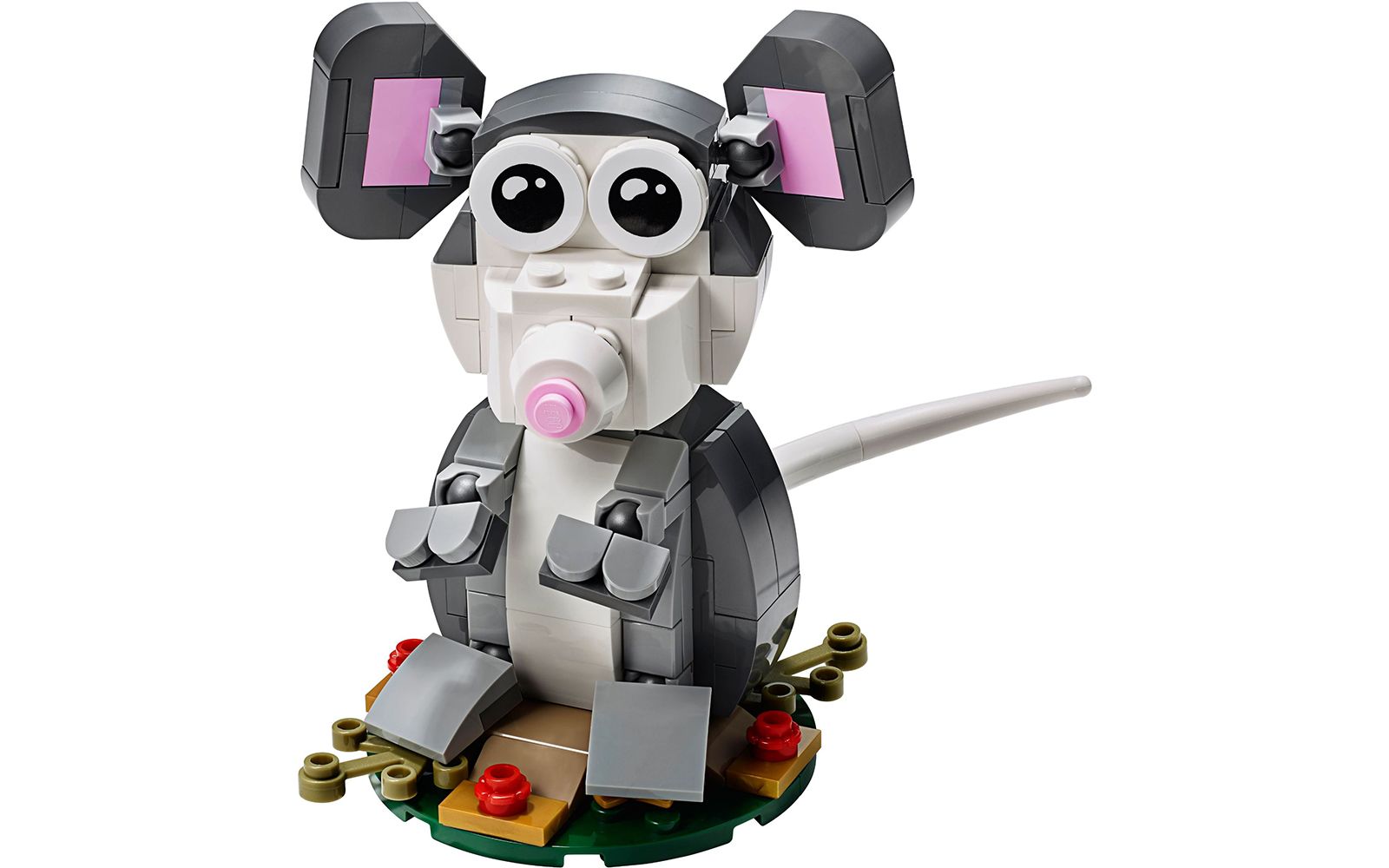 乐高lego40355生肖系列鼠年限定老鼠速拼评测