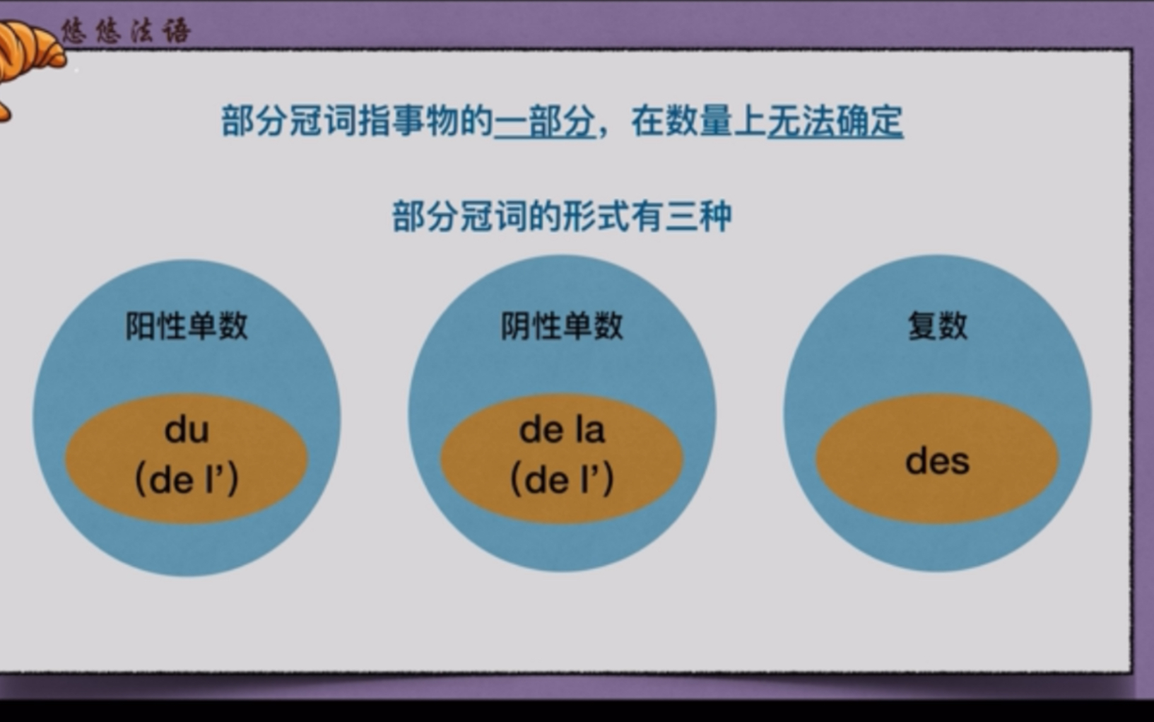 新经典法语第八课三种冠词的区分不定冠词冠词在否定句中的变化哔哩哔哩bilibili