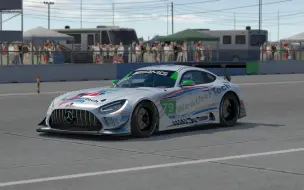 下载视频: 【AC】AMG GT3 Evo Sebring练习 默认调校的圈速有点慢啊...