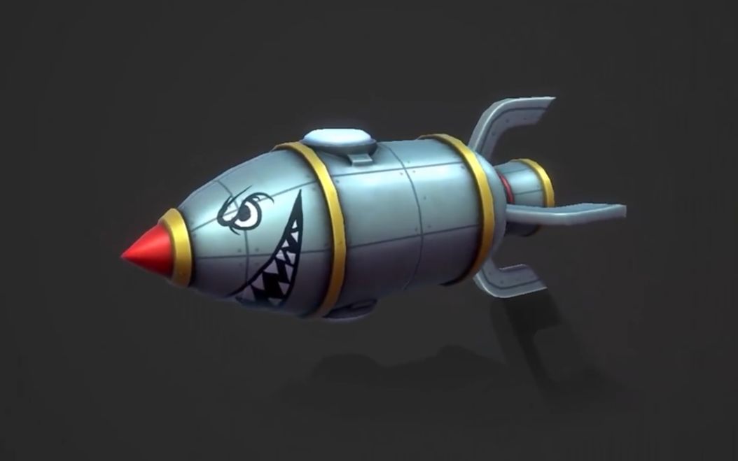 maya2020大鲨鱼火箭建模