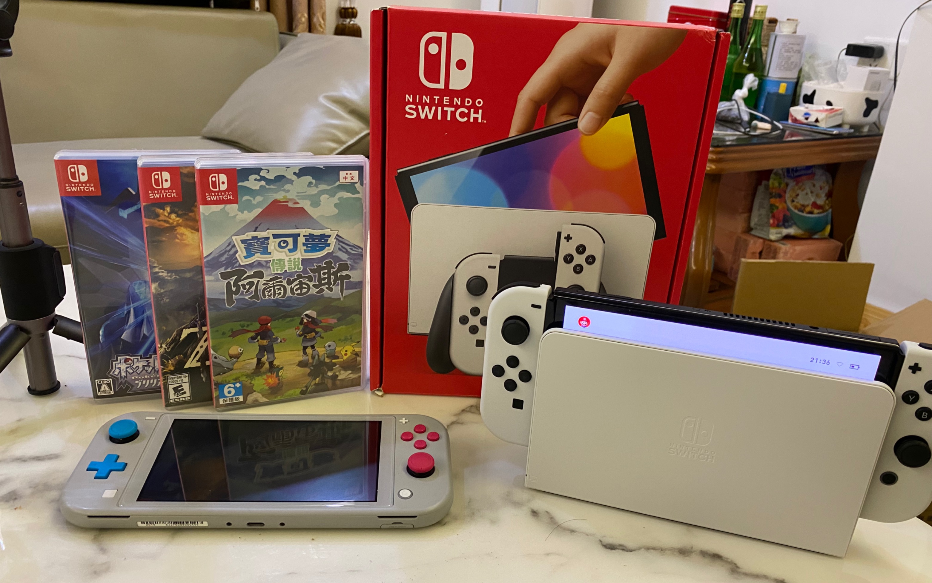 开箱pdd购买的任天堂switch oled