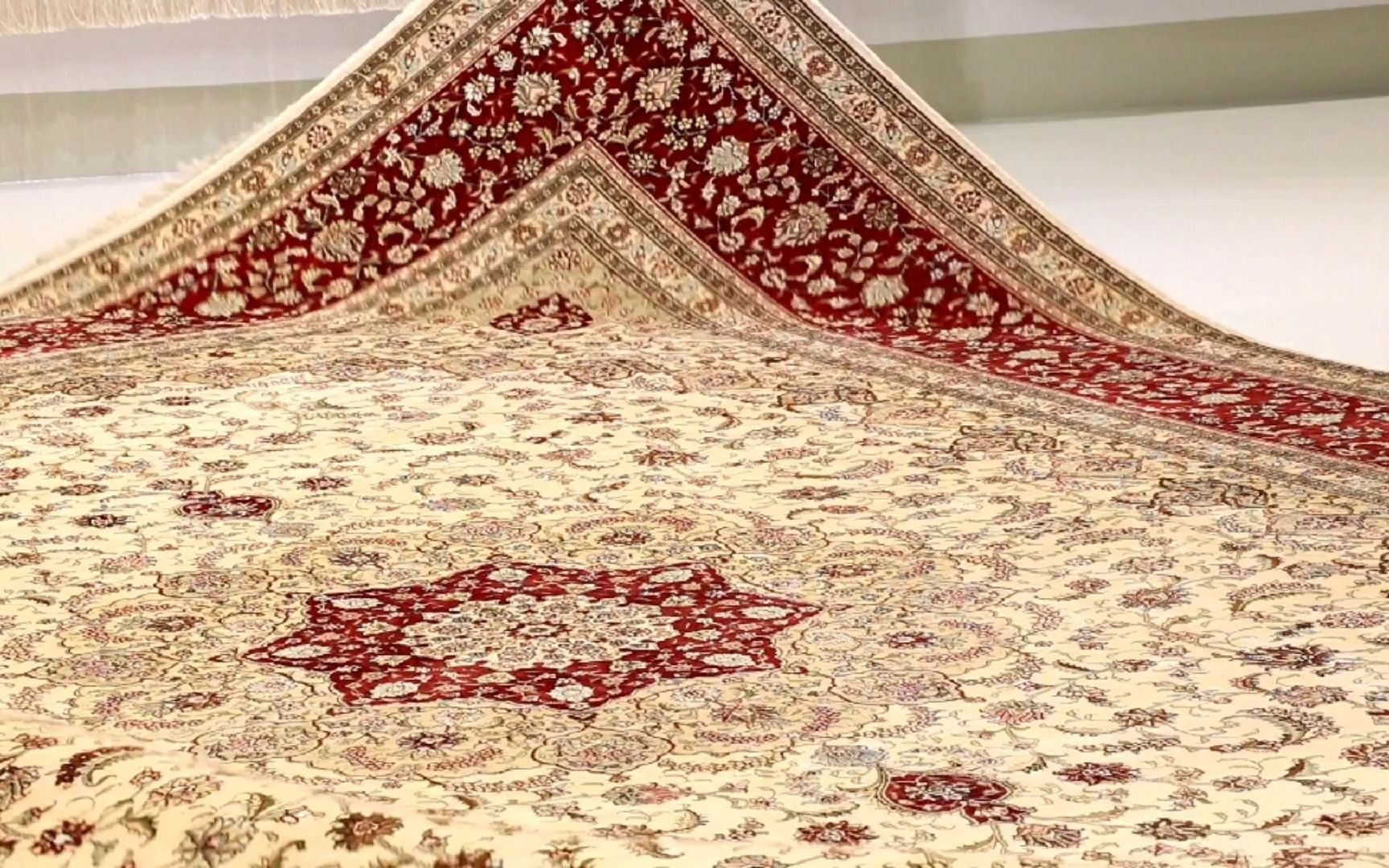 亿丝非遗文化匠心传承老工艺手工编织真丝地毯c0021ad