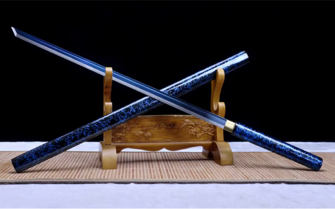 手工 蓝色系列唐直刀