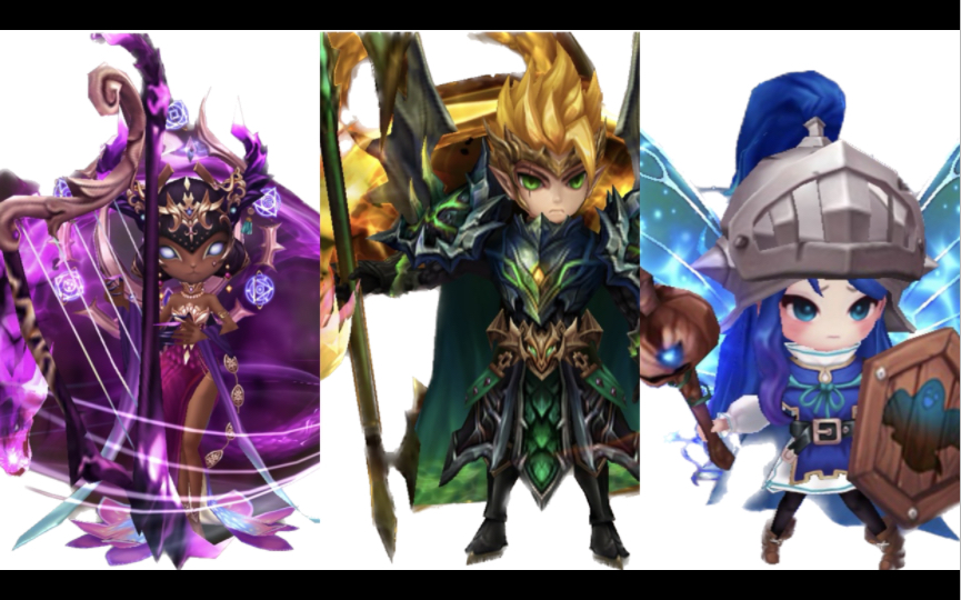 【魔灵召唤】rta 暗琴 风龙骑 水帕 我用这三个上三金