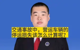 Descargar video: 交通事故中营运车辆的停运损失该怎么计算呢？