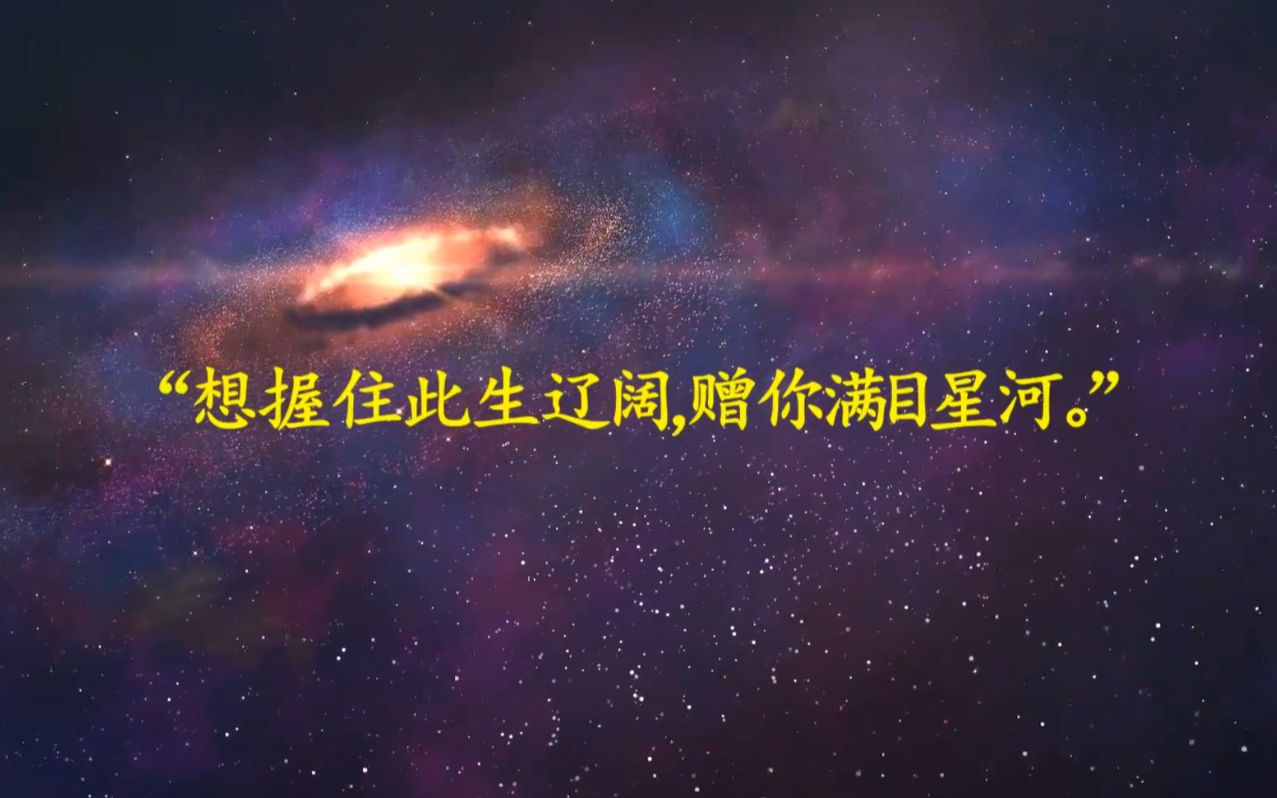想握住此生辽阔赠你满目星河
