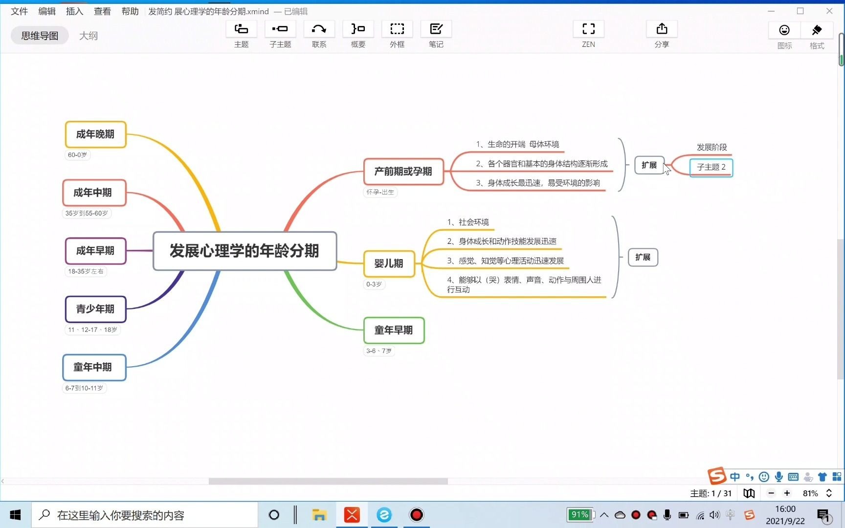 [图]发展心理学冲刺阶段的学习方法1：用一个知识点串联整本书的内容