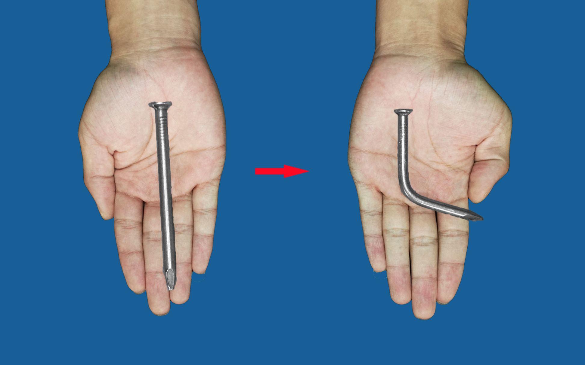 空手把铁钉掰弯100度?揭秘大力金刚指魔术绝活,太牛了