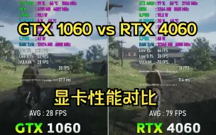 Descargar video: 相差7年的对决！英伟达GTX 1060 VS RTX 4060，性能对比。