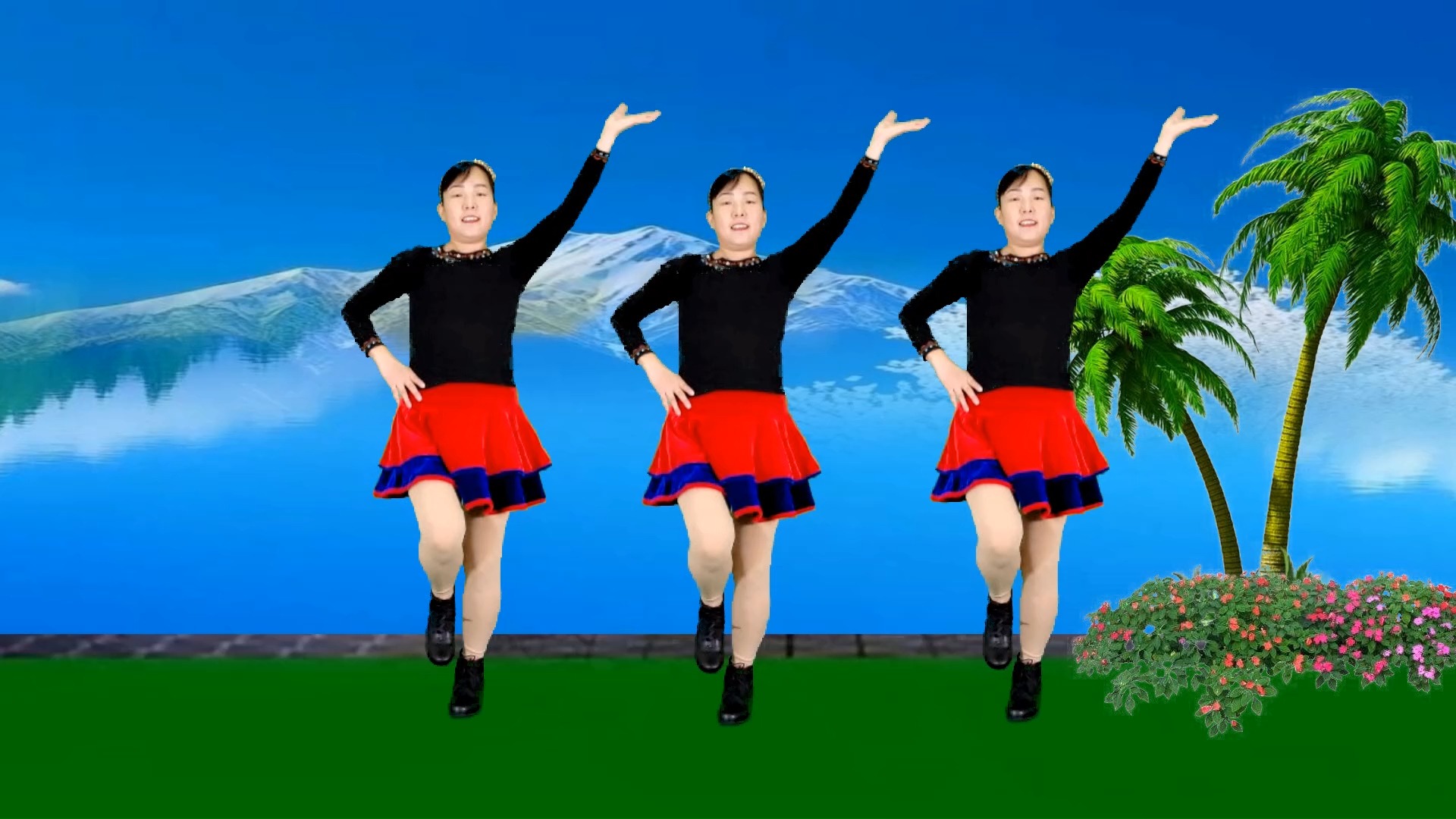 老歌精选广场舞《阿哥阿妹》32步,正面附教学