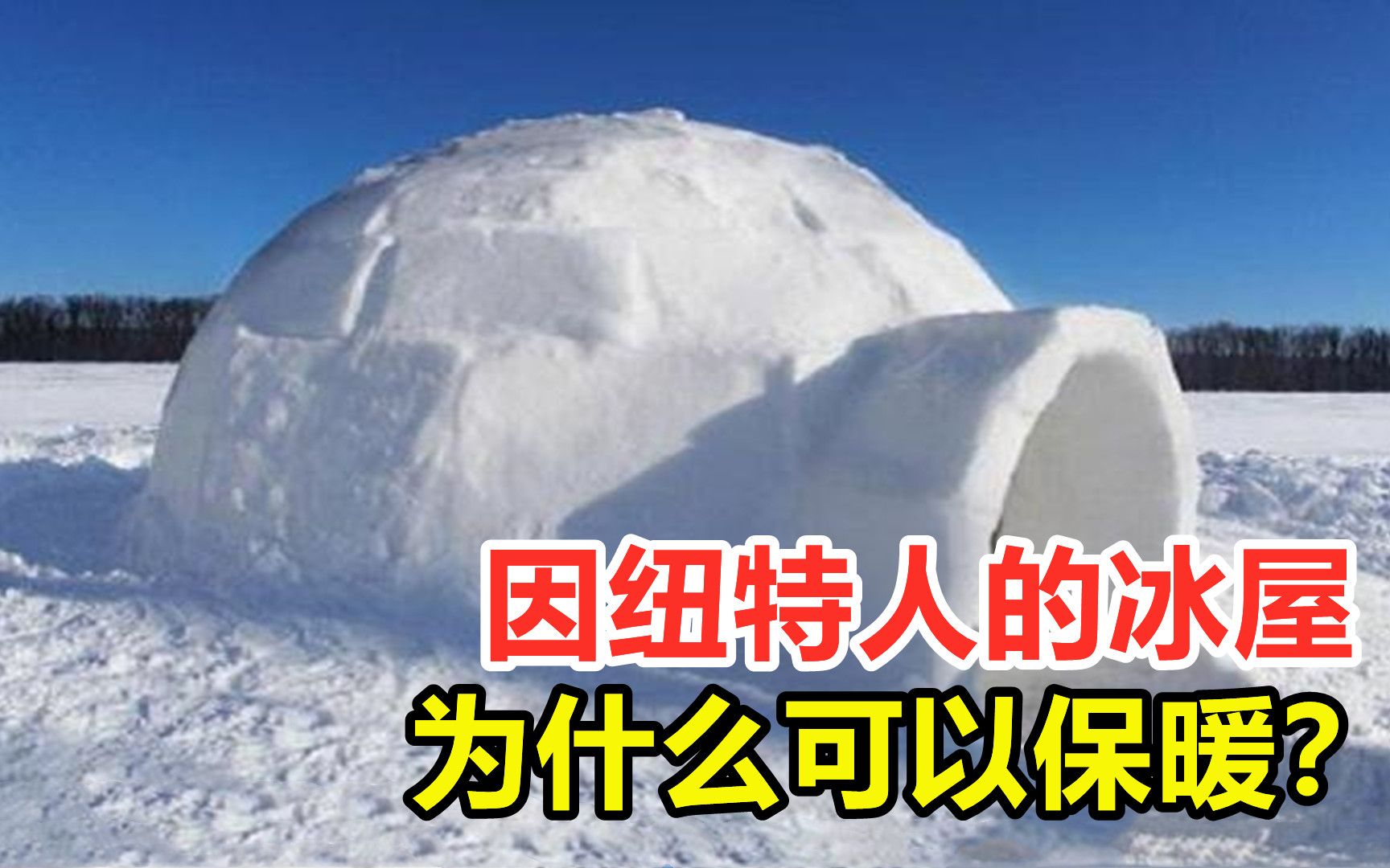 因纽特人的冰屋,为什么可以保暖?雪不会化吗?哔哩哔哩bilibili