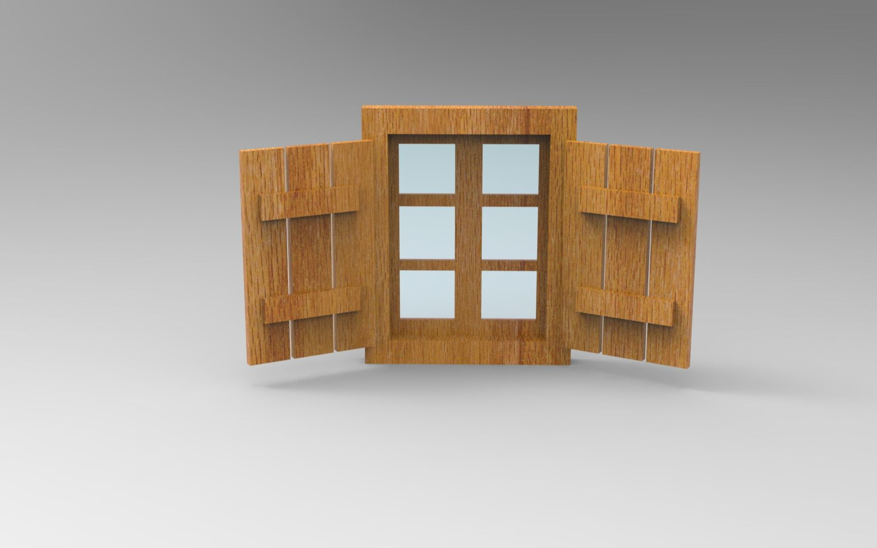 原神-蒙德木制窗户