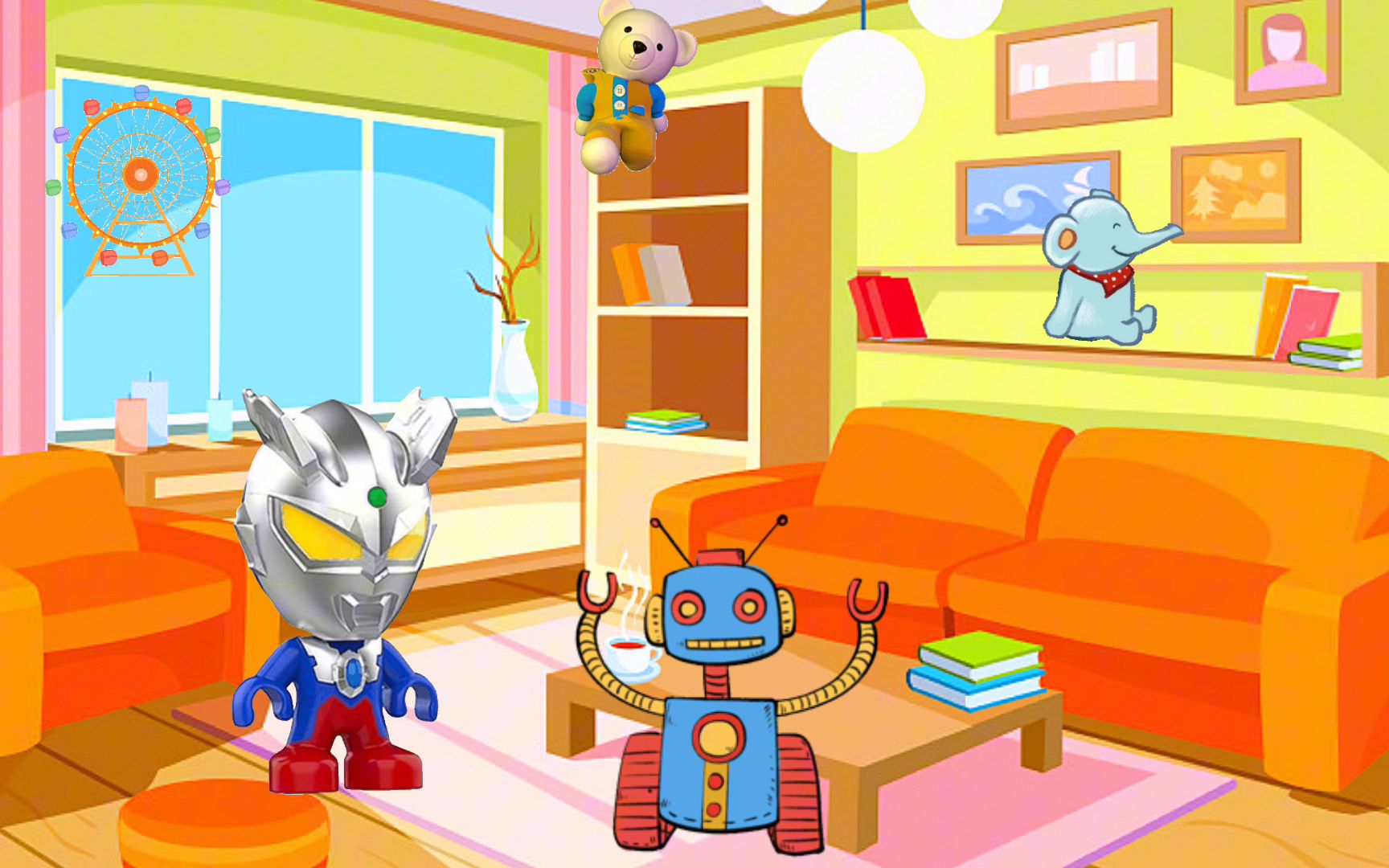 小奥特曼知道了家里没人在家不能给陌生人开门