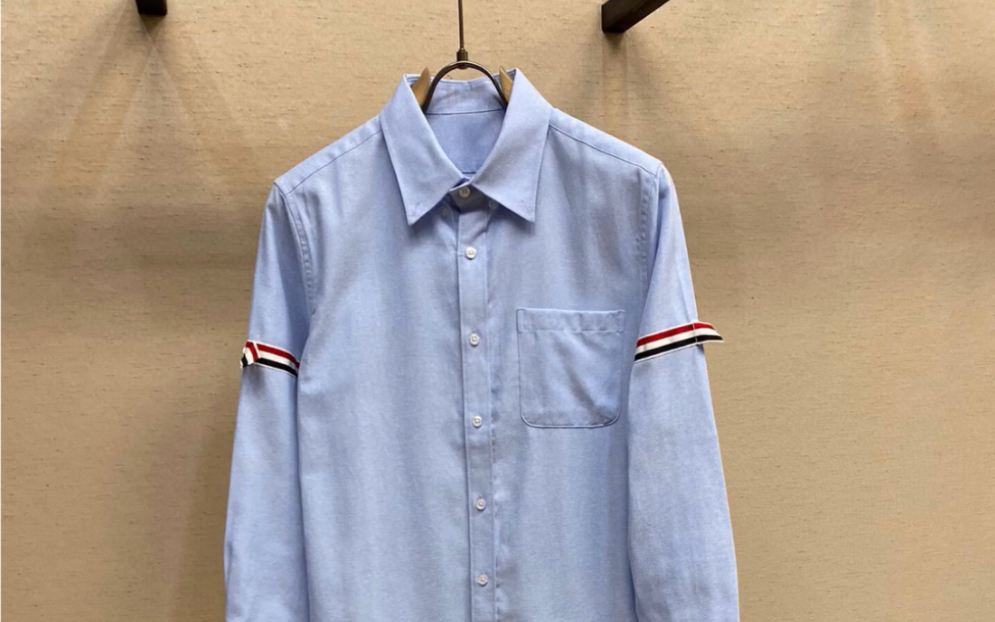 推荐高仿thom brown汤姆布朗tb双袖织带衬衫