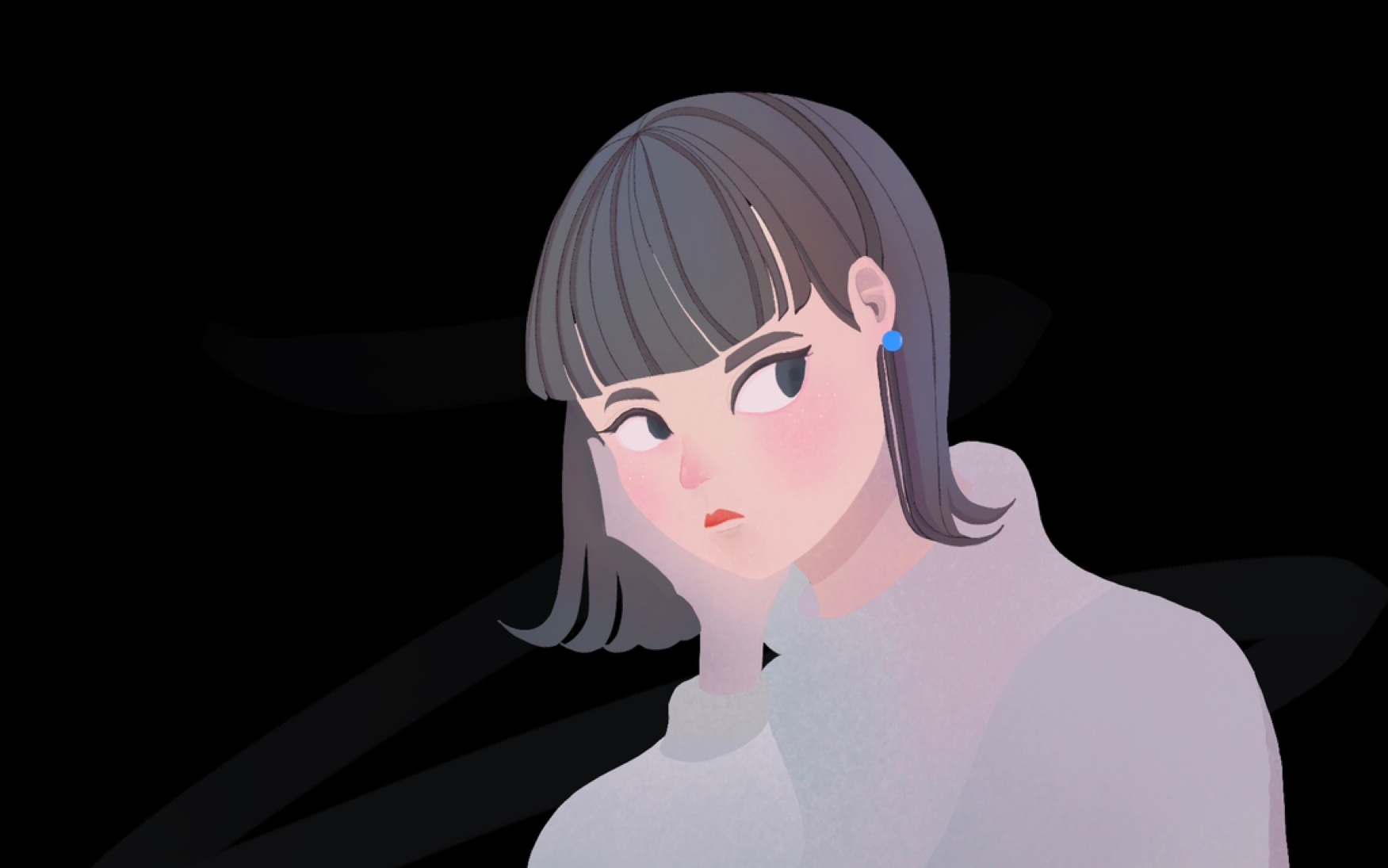 【procreate练习】日本画师choomoranma作品