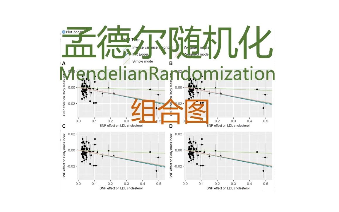 孟德尔随机化, 组合图哔哩哔哩bilibili