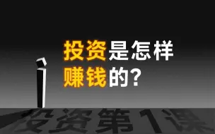 下载视频: 投资是怎样赚钱的？