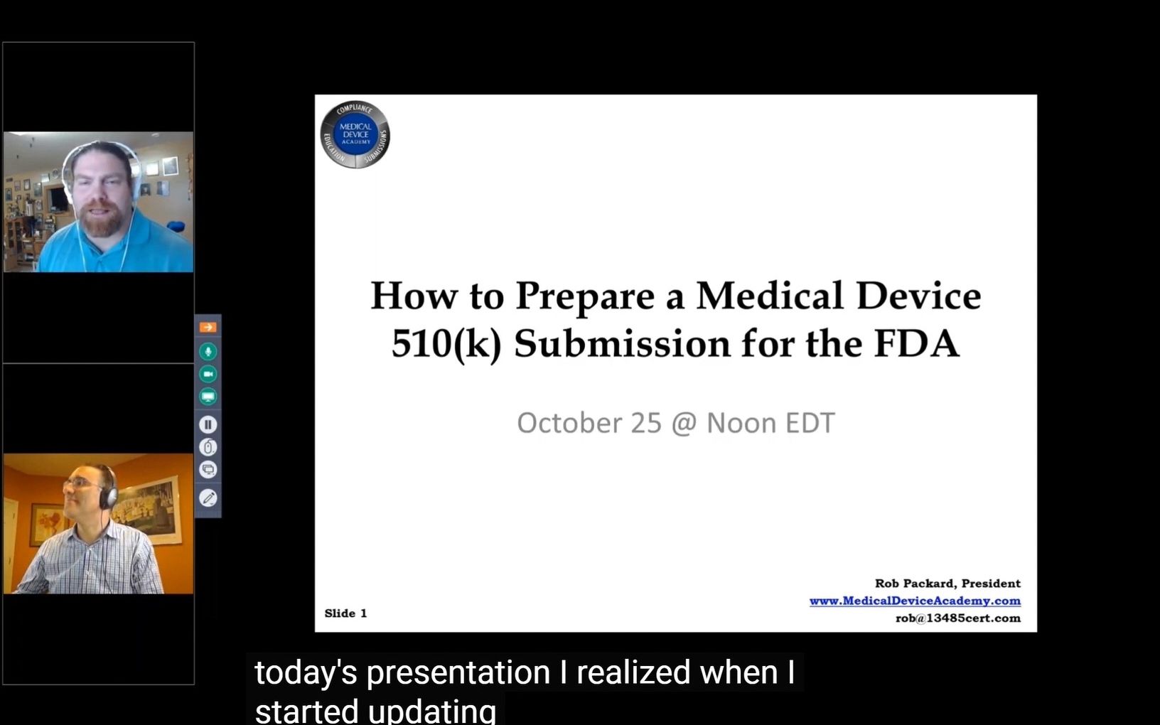 [图]How to Prepare a Medical Device 510k Submission for FDA _ Rob Packard