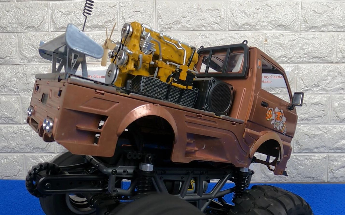 rc遥控顽皮龙d12小货车加装烟雾声组