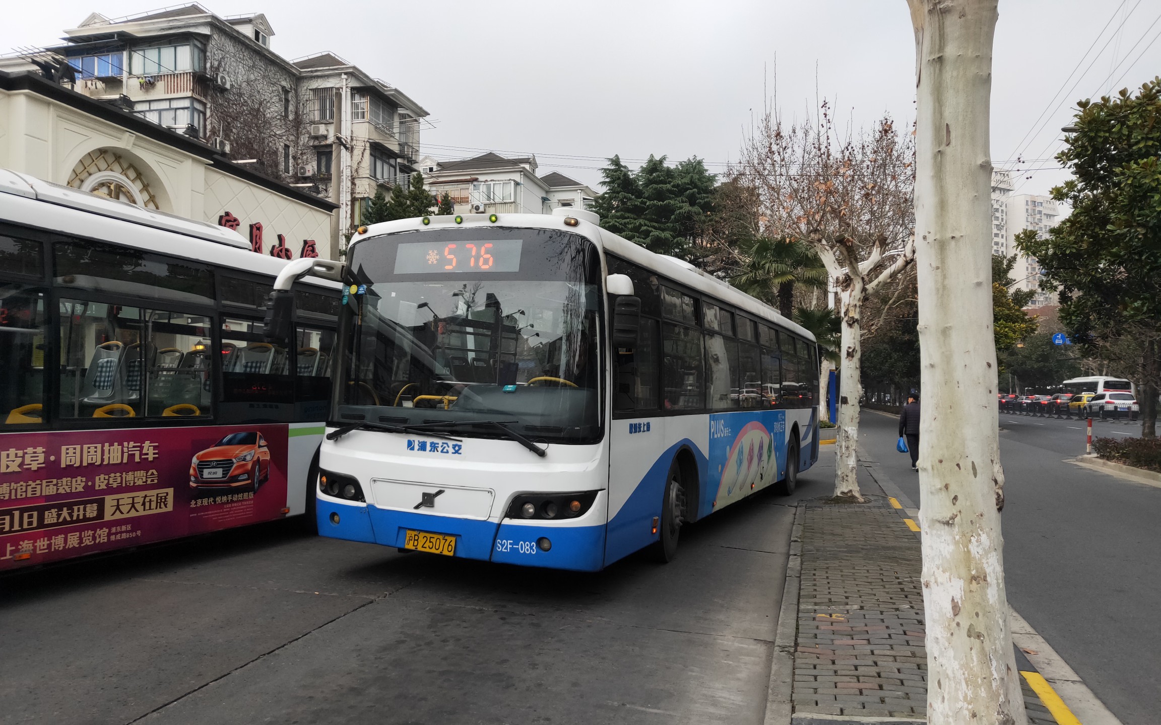 【上海公交】576路(曲阳新村-----芦恒路枢纽站)s2f运行右侧窗外视角
