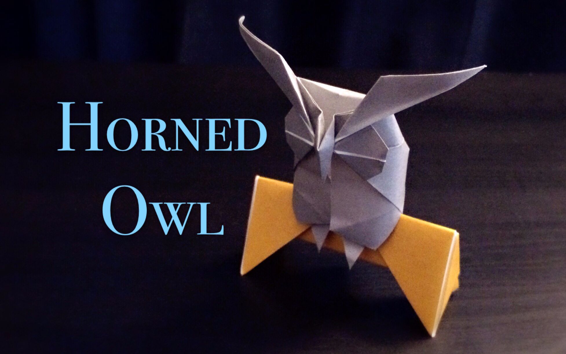 【折纸教程】带坐垫的大角猫头鹰(小松英夫)|Origami Tutorial: Horned Owl (Komatsu Hideo)哔哩哔哩bilibili