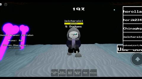 Sans vs Chara - Roblox