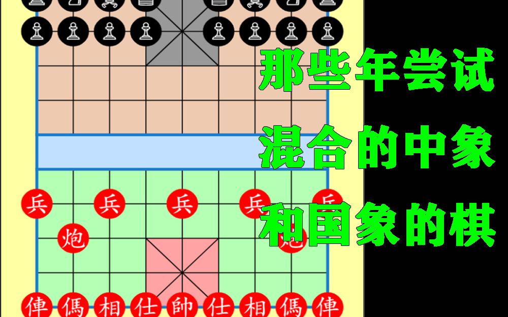 [图]那些年试图混合中象国象的棋