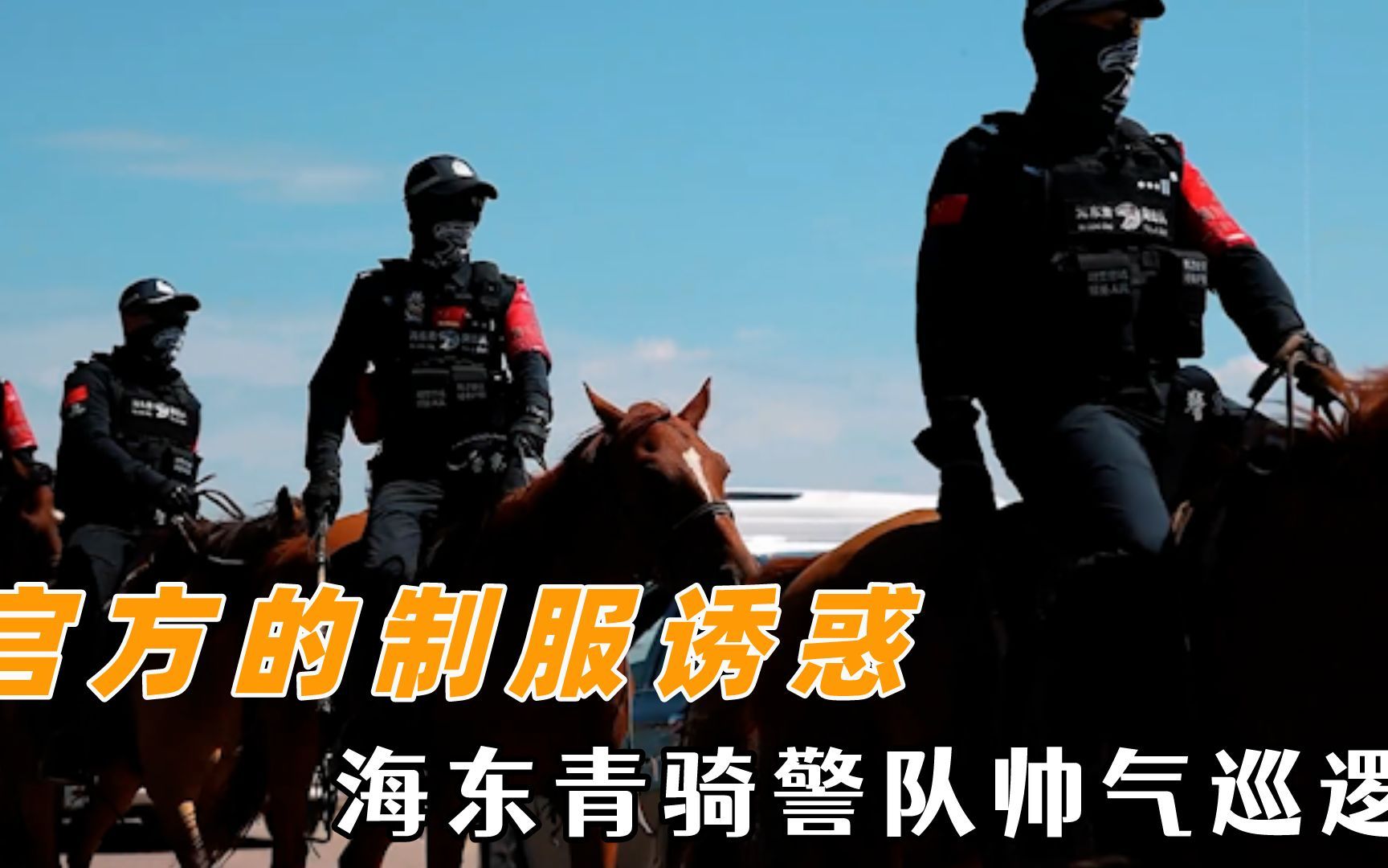 [图]来自官方的制服诱惑，海东青骑警队巡逻