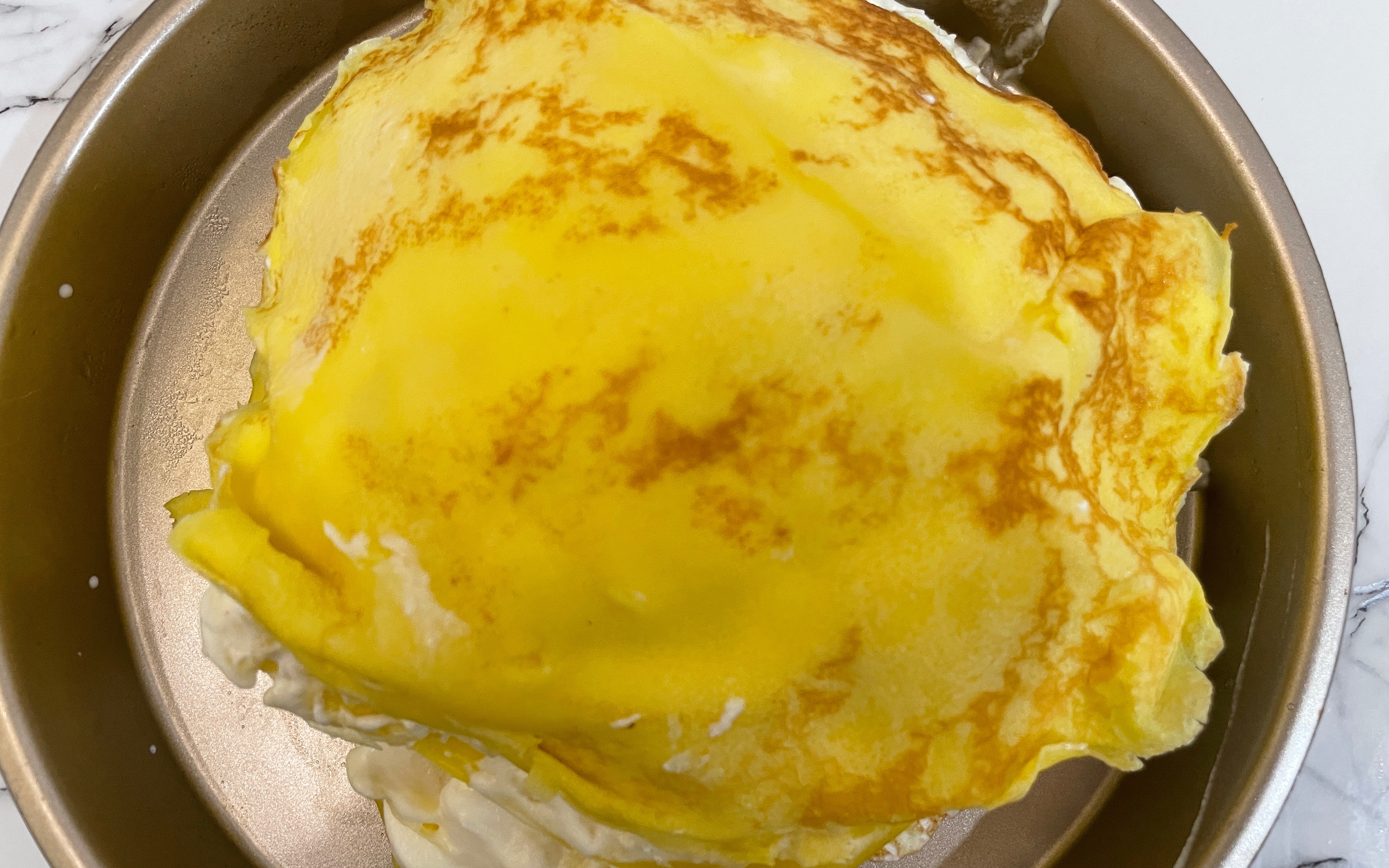 佛系制作榴莲千层蛋糕~Durian Crepe Cake哔哩哔哩bilibili