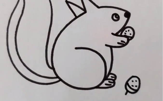 小松鼠简笔画 B站