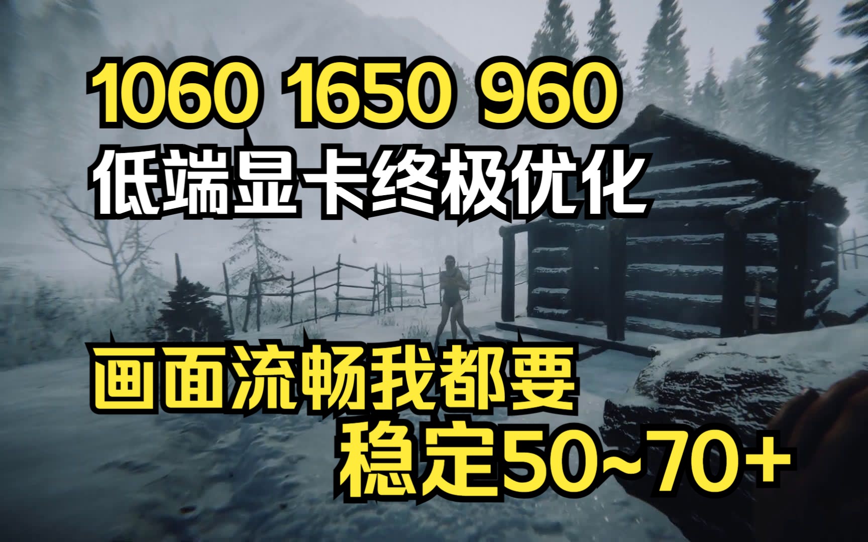 【森林之子】适合低端显卡1060 1650 1050玩家优化建议!轻松稳定50~70!实况解说