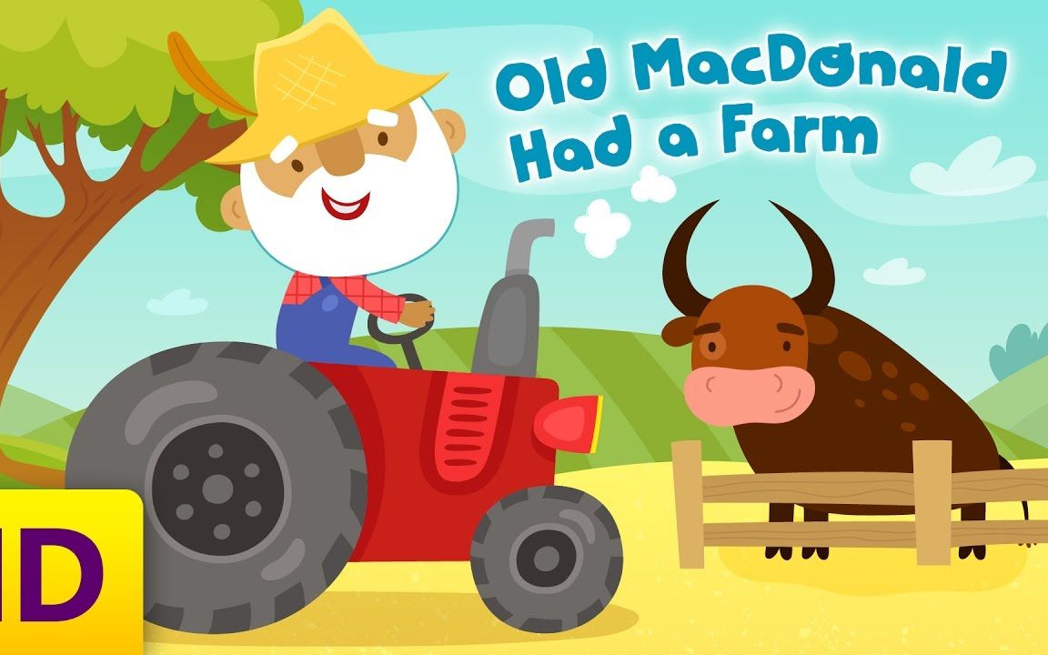 [图]【Kids Academy】经典童谣Old MacDonald Had A Farm，老麦克唐纳先生的农场里都有着什么呢？一起来探索吧！