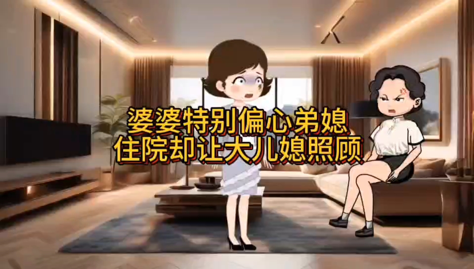 婆婆特别偏心弟媳,住院却让大儿媳照顾
