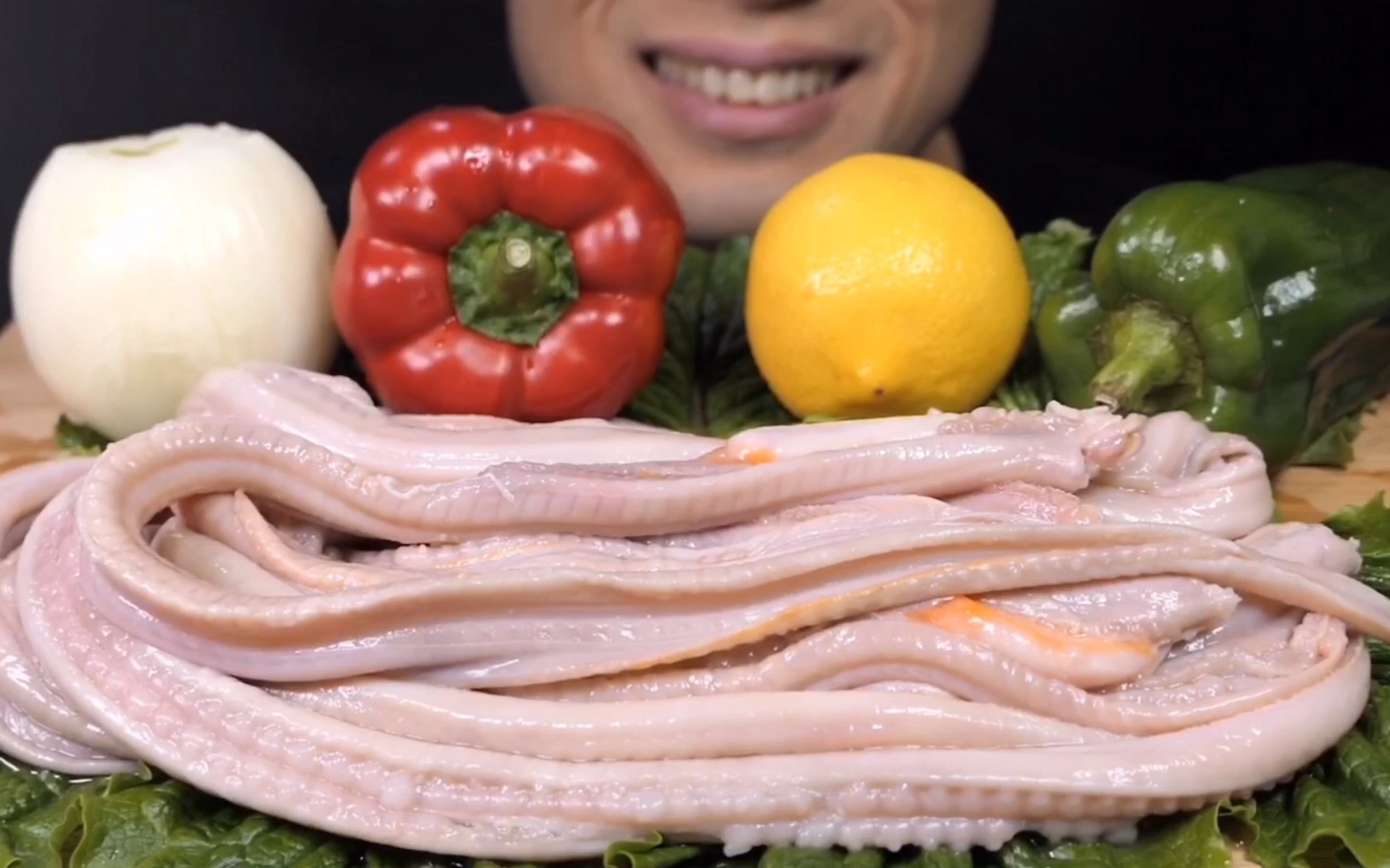 【asmr】今天来吃盲鳗!up个人不喜欢无脊椎动物!没胃口!