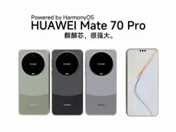 Tải video: 在屏幕方面，华为 Mate70 系列会迎来全面升级，全系都将搭载定制版的1.5K 顶级旗舰屏，其中，华为Mate70标准版还会使用类直面屏的设计。