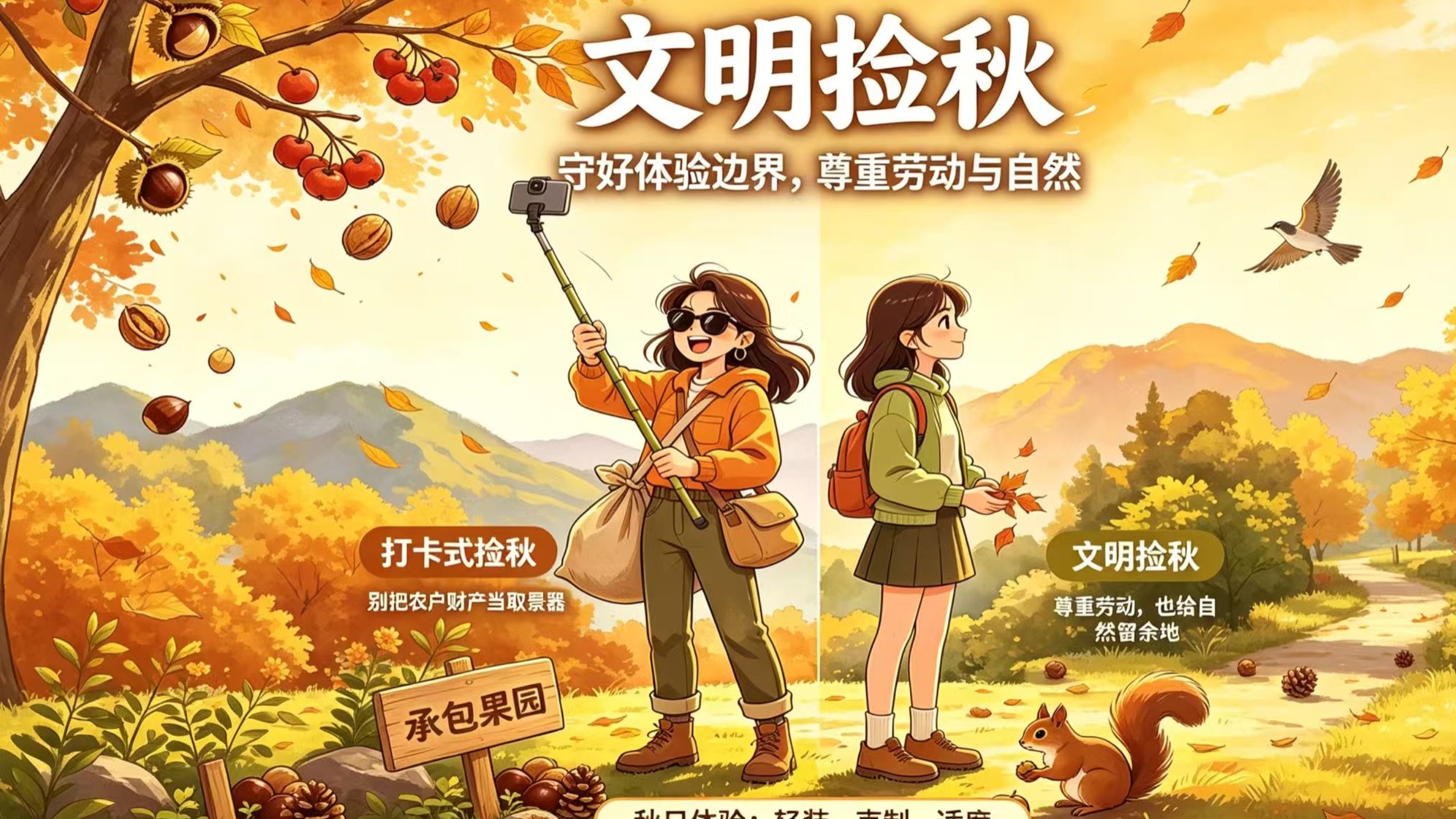 丰收的季节，别让“捡秋”变成“劫秋”