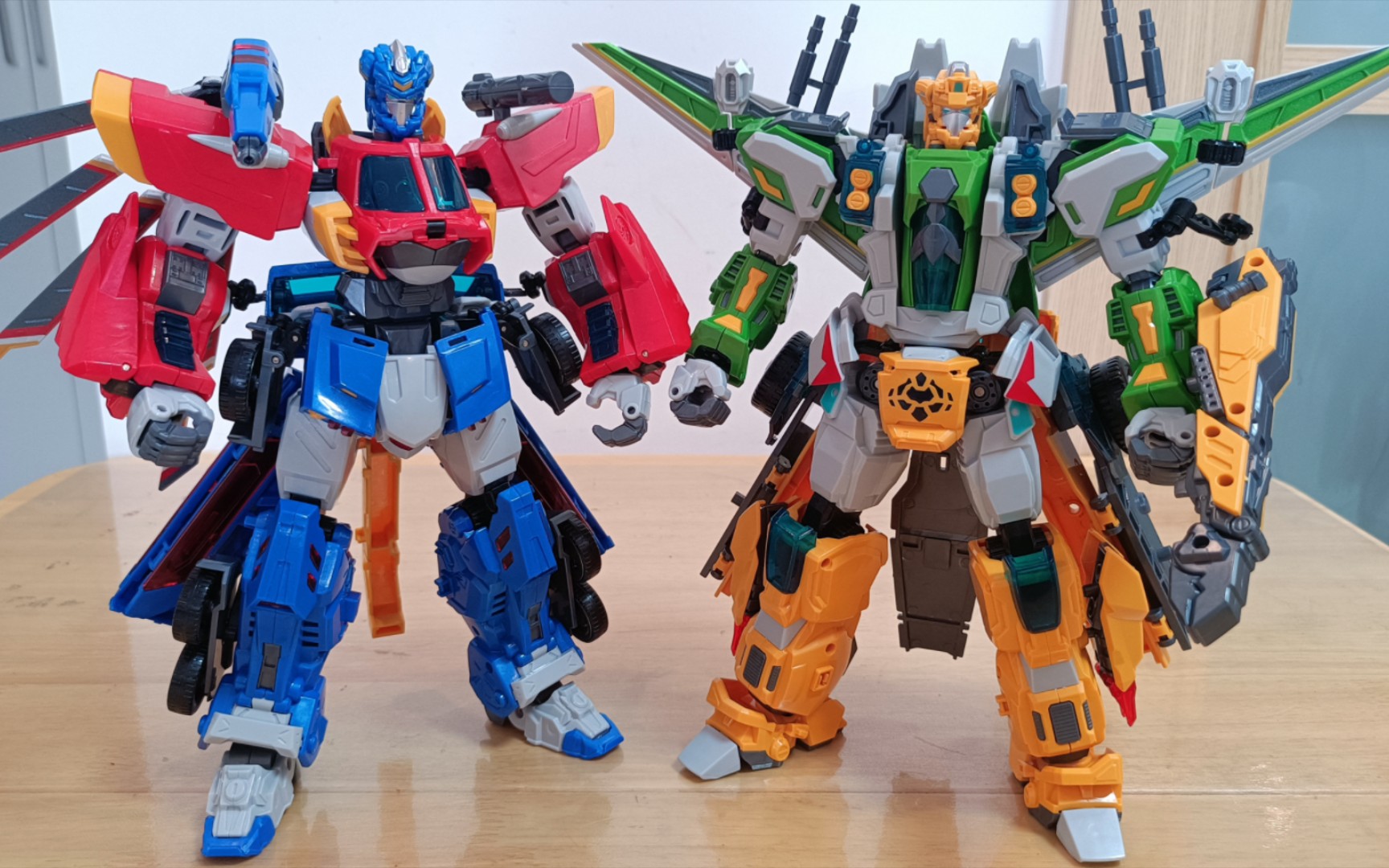 变形联盟2二合体——超跃斗神,重战武神(可动评测)