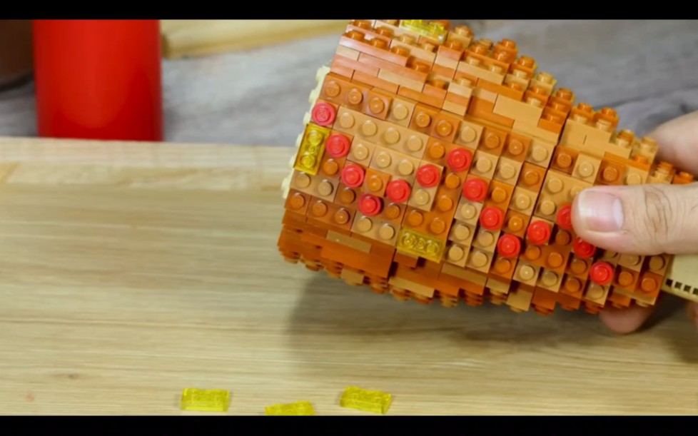 乐高动画,美食制作超级炸大鸡腿