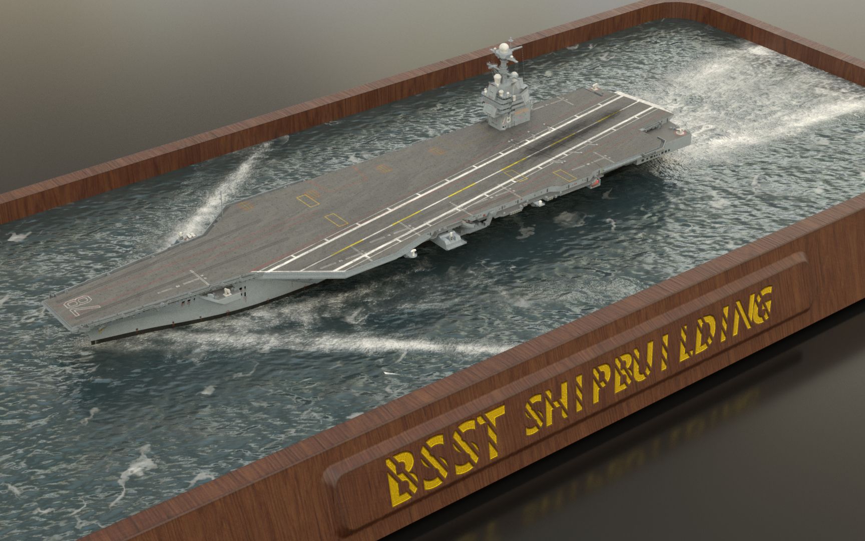 杰拉尔德 r 福特号航空母舰(3d模型)浏览动画