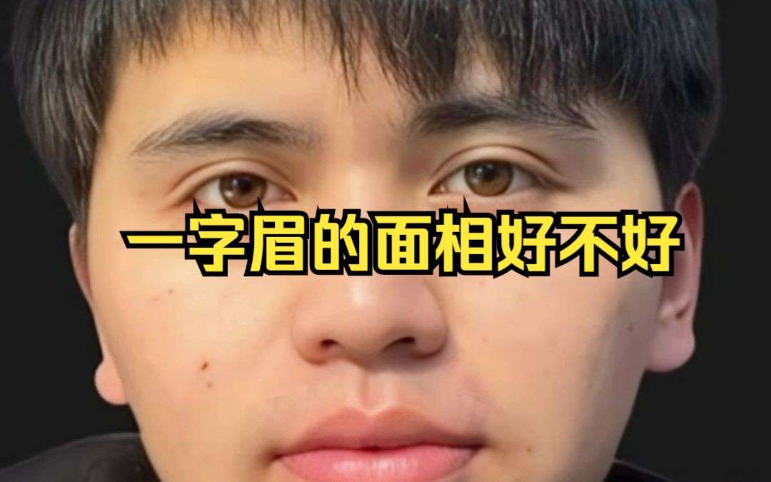 一字眉的面相好不好哔哩哔哩bilibili