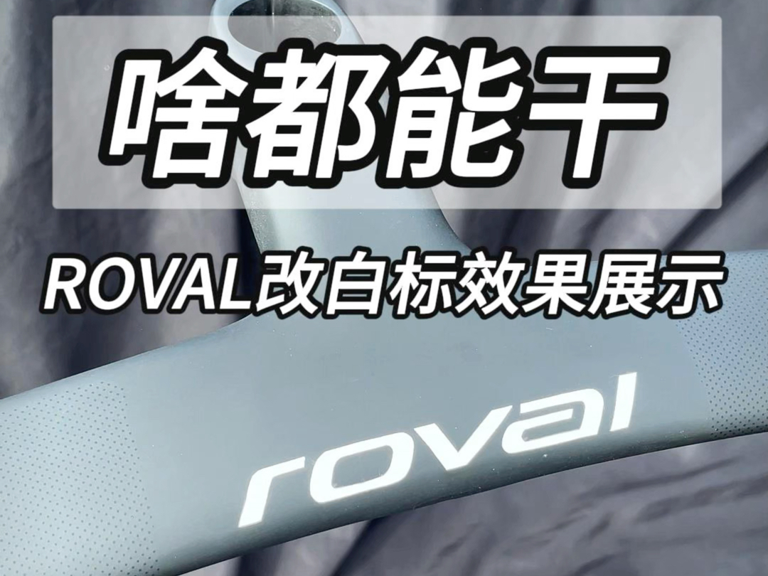 Roval一体把黑标改白标展示,涂装工厂,啥活都能干哔哩哔哩bilibili