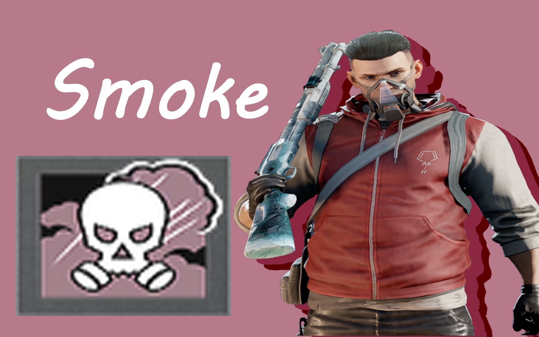 【彩虹六号】豆豆最棒的彩六干员教学第二期-smoke/毒气