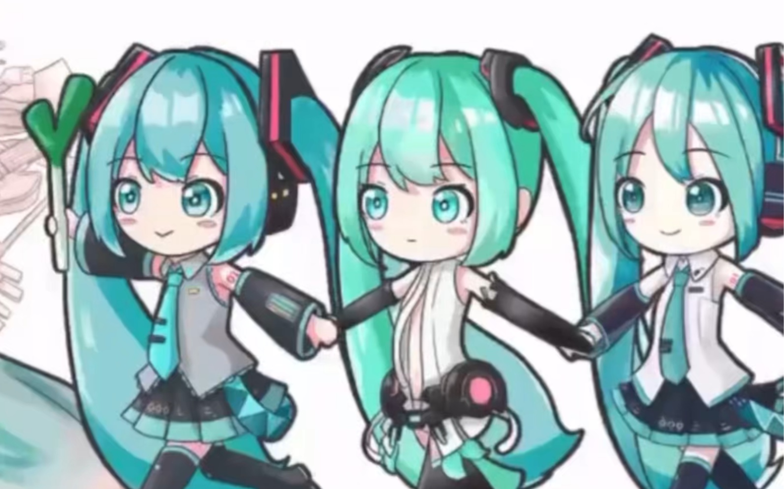 「初音ミク」这些Miku你都认识吗(知道都是什么时候的吗)哔哩哔哩bilibili