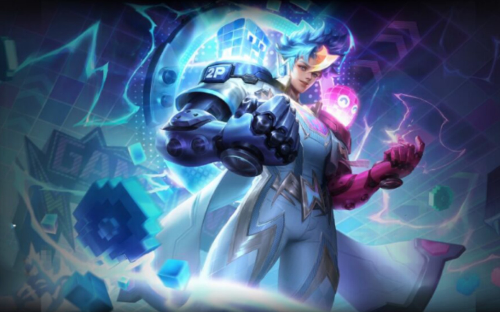 曙光英雄:特斯拉——电玩总动员 皮肤鉴赏_哔哩哔哩_bilibili