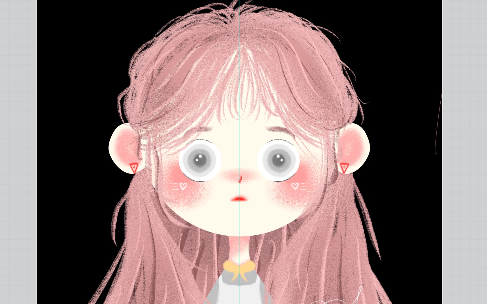 【procreate】q版半身小姐姐