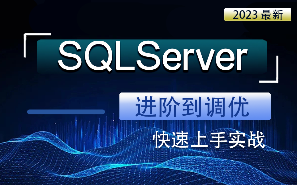 DBA级SQLServer教程 2022全新录制|全网最细致SQLServer零基础到实战到进阶到调优教程(数据库//NET/安装/储存/查询)B0931哔哩哔哩bilibili